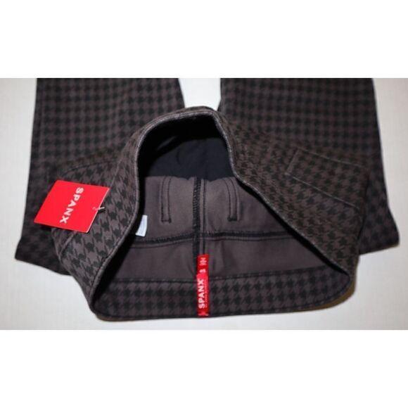 Spanx 20018R Women's Sz S Gray Houndstooth Jean-ish Ankle Legging Jeggings - Picture 4 of 10